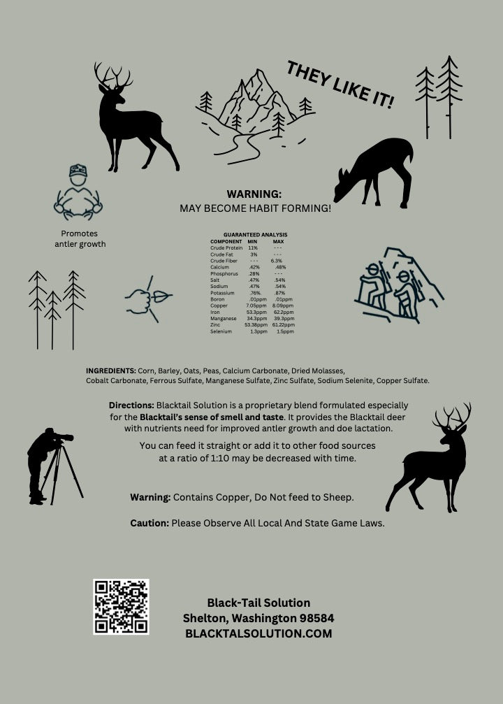 Blacktail Solution - Blacktail Deer Attractant & Supplemental Feed